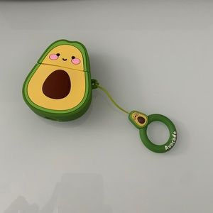 Cute avocado airpod silicone case